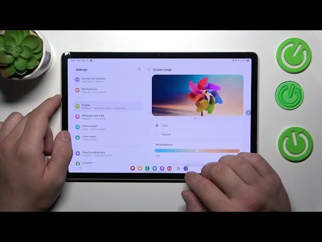 Video thumbnail for How to Find and Manage Display Settings in SAMSUNG Galaxy Tab S9 – Customize Display