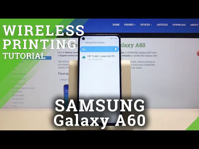 Video thumbnail for How to Create Connection Between Printer and Samsung Galaxy A60 - Connect Printer