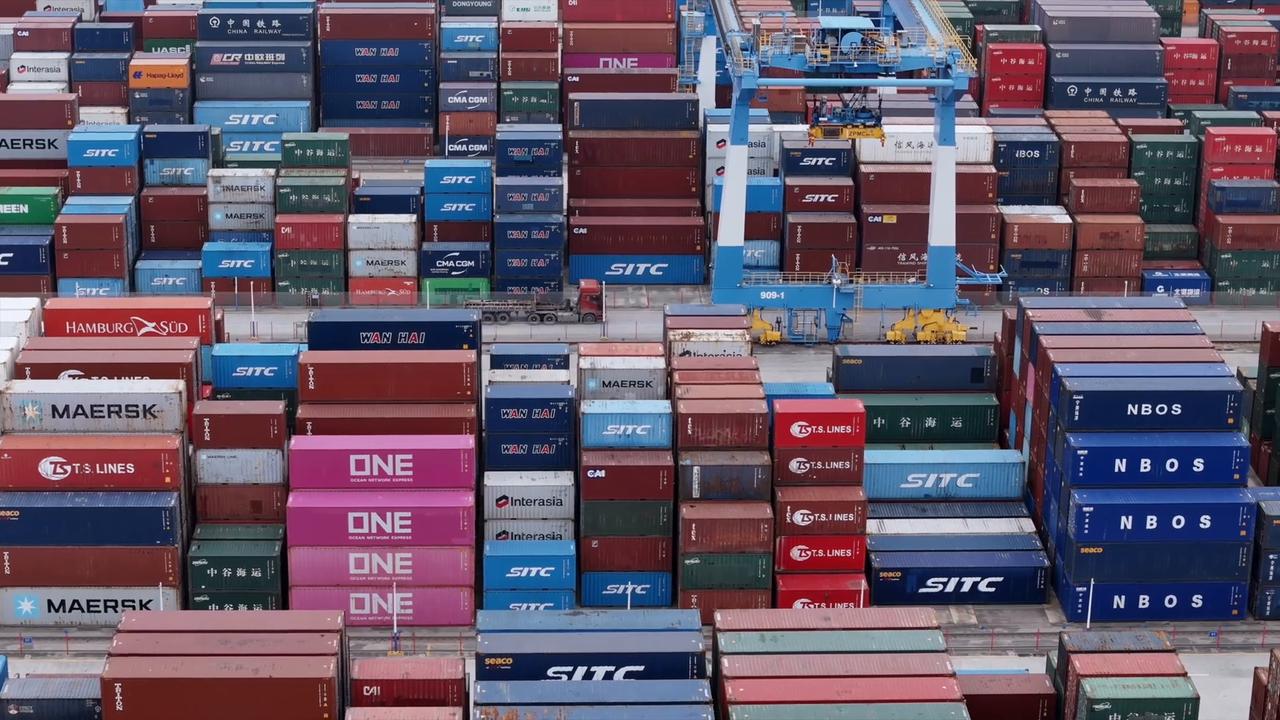 Video thumbnail for Qinzhou Port Container Yard.