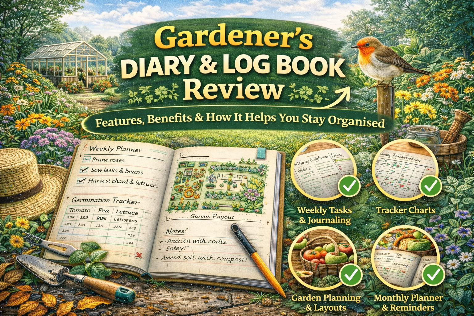Video thumbnail for Gardener’s Diary & Log Book Review  | Features, Benefits & How It Helps You Stay Organised