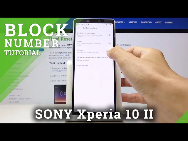 Video thumbnail for How to Block Number in Sony Xperia 10 II – Create Blacklist