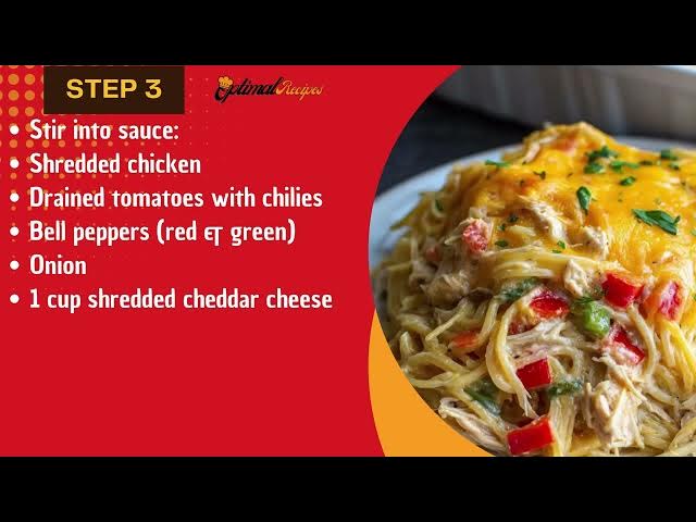 Video thumbnail for Spaghetti Chicken Casserole | Creamy Family Dinner Idea