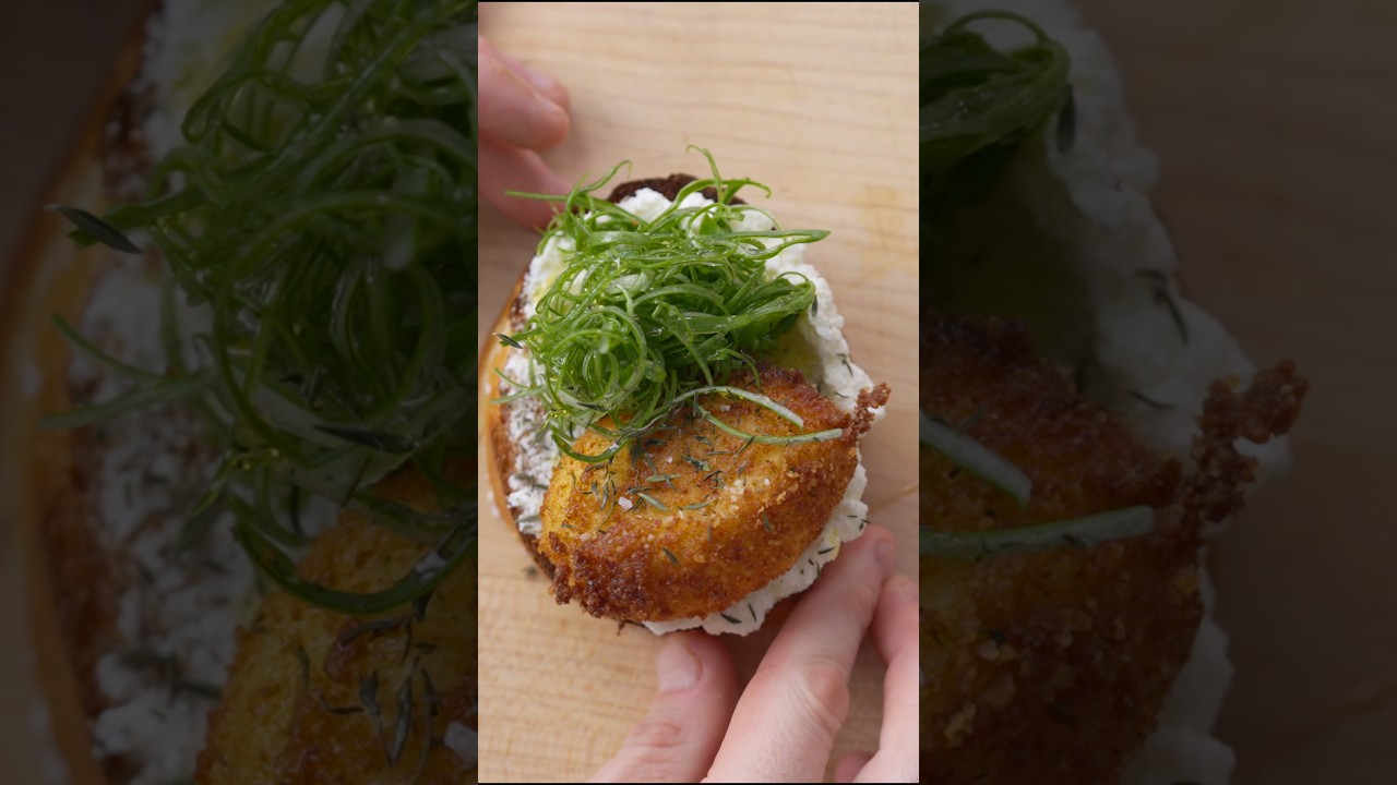 Video thumbnail for Crispy Egg & Ricotta Toast