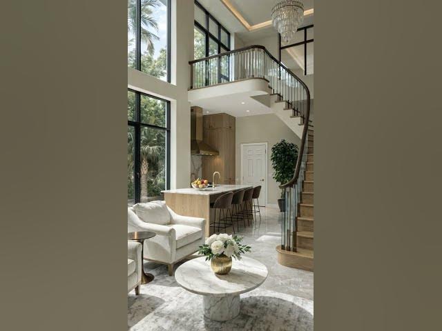 Video thumbnail for Modern Open-Concept Living Room & Kitchen Design for a Double-Story Home!  #tinyhouse #homedecor