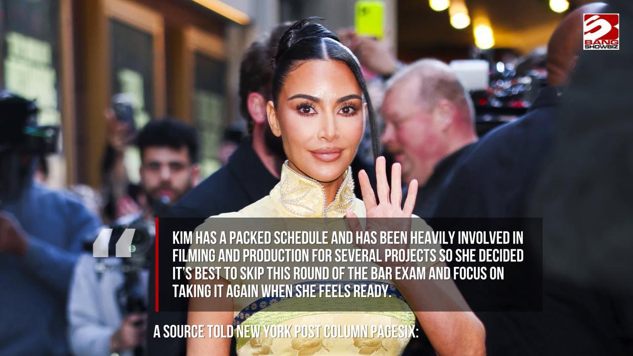 Video thumbnail for Kim Kardashian 'won't retake bar exam'