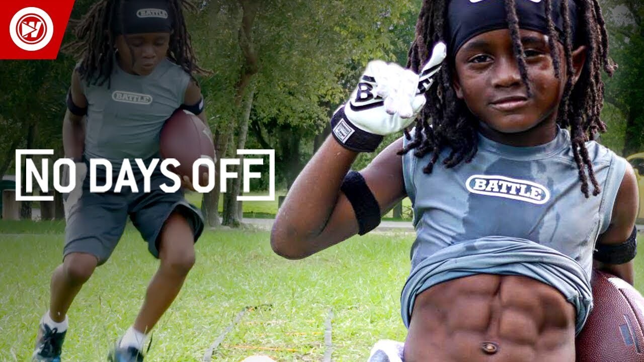 Video thumbnail for 7-Year-Old Football PRODIGY | Blaze The Great Highlights