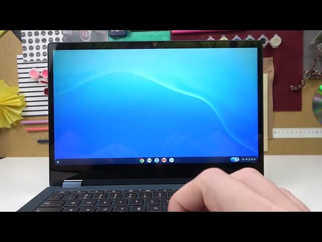 Video thumbnail for Lenovo Chromebook - How To Take Photos