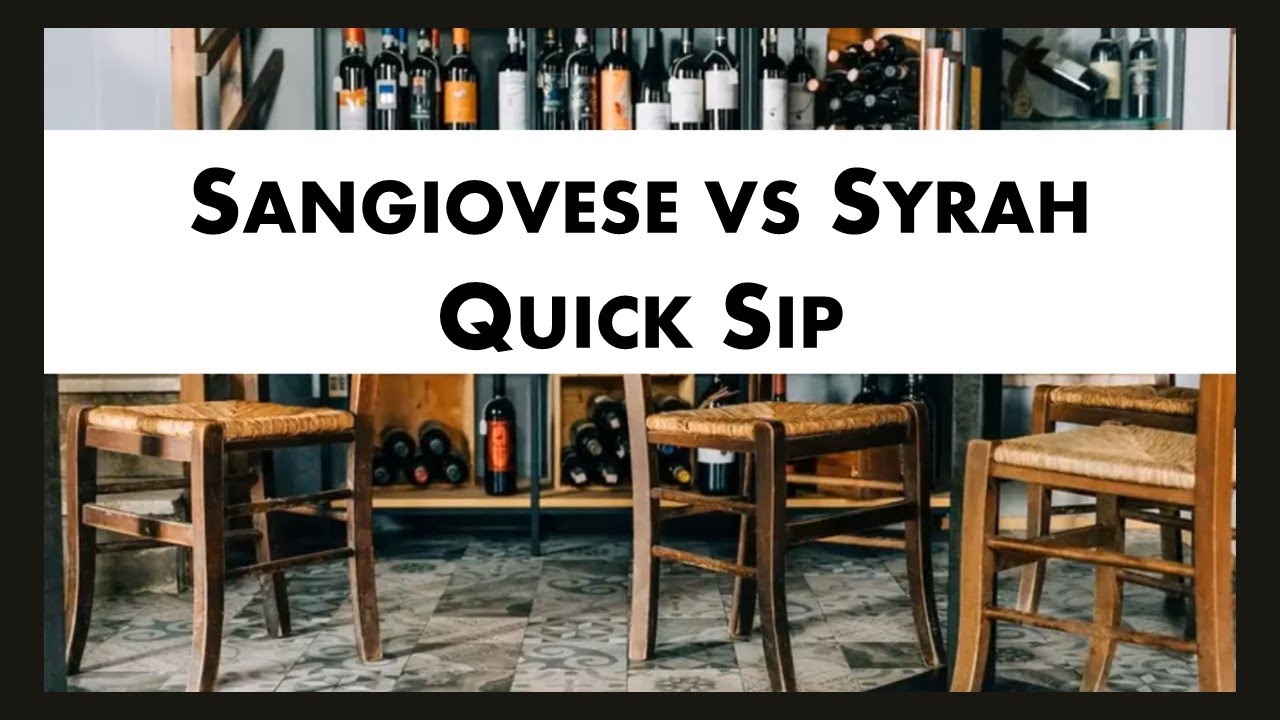 Video thumbnail for Sangiovese vs Syrah: Quick Sip Red Wine Comparison 🍇