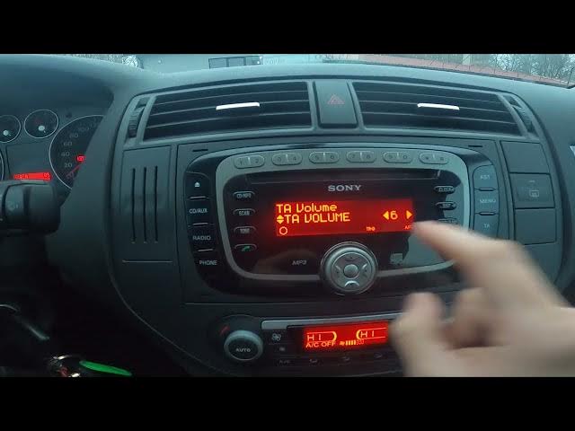Video thumbnail for How to Change Traffic Announcements Volume in Ford C-MAX I ( 2003 - 2010 )