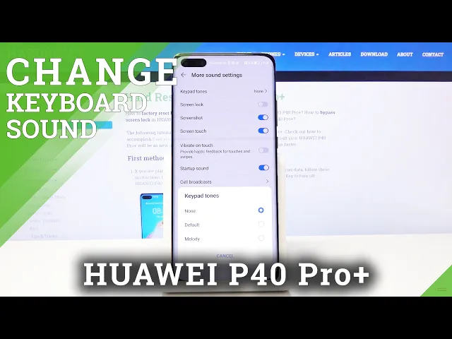 Video thumbnail for How to Activate Keypad Sounds in HUAWEI P40 Pro+ - Keyboard Settings
