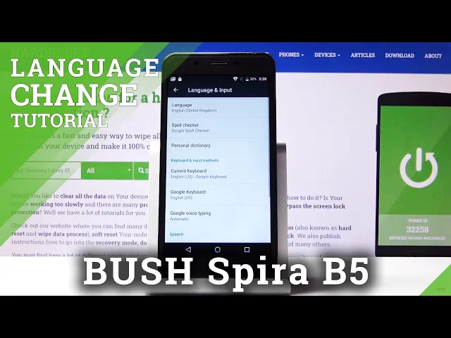 Video thumbnail for How to Change Language in BUSH Spira B5 – Language List