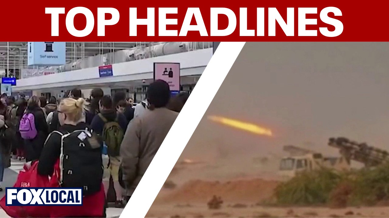 Video thumbnail for Trump threatens ICE at airports amid travel chaos; US-Iran latest