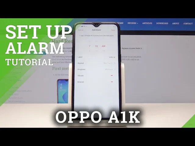 Video thumbnail for How to Add Alarm in OPPO A1K – Set Up Alarm Schedule