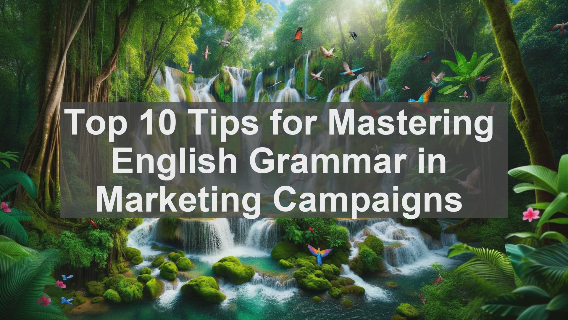 'Video thumbnail for Top 10 Tips for Mastering English Grammar in Marketing Campaigns'