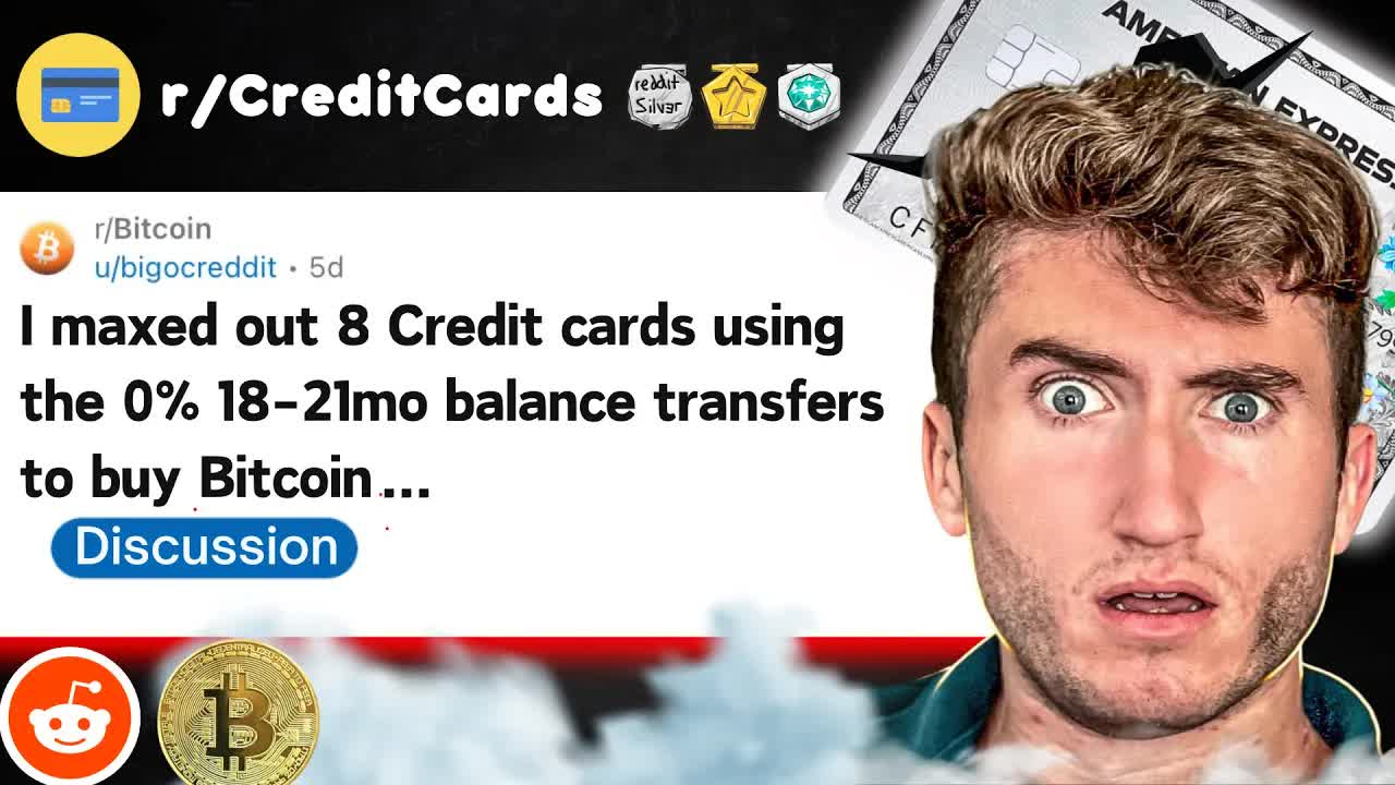 Video thumbnail for Anthony Venture: bitcoin gamble? man maxes out 8 credit cards