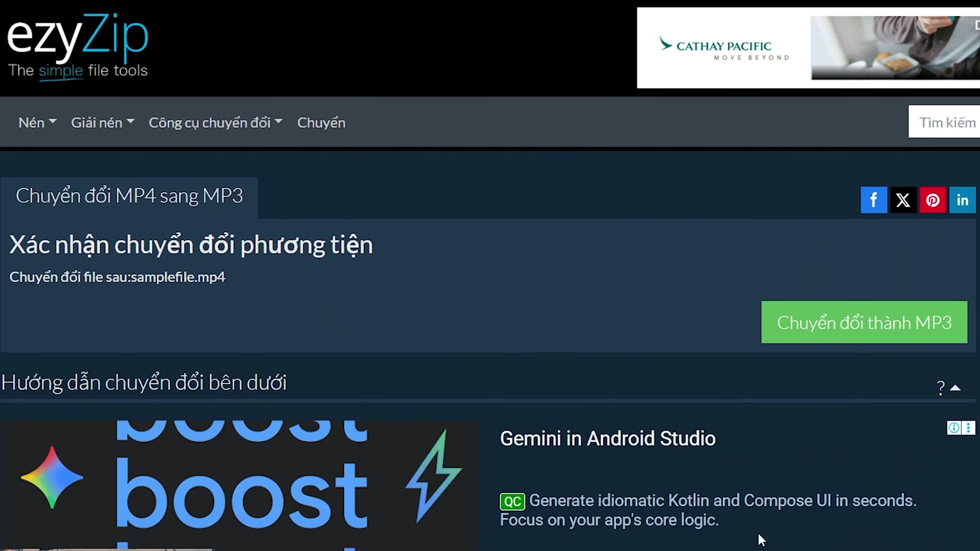 Video thumbnail for 🎬 Cách Chuyển Đổi MP4 sang MP3 Trực Tuyến Miễn Phí | Không Cần Cài Đặt Phần Mềm