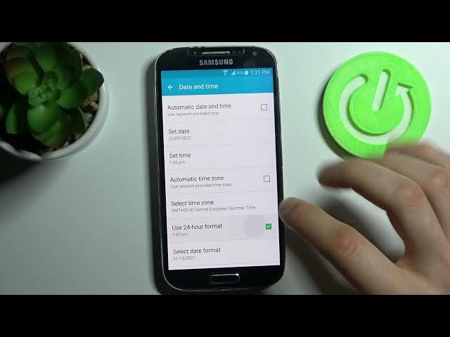 Video thumbnail for How to Change Time & Date on SAMSUNG Galaxy S4 – Manage Time Settings