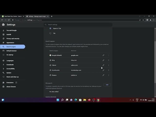 Video thumbnail for Google Chrome - How To Delete Yahoo