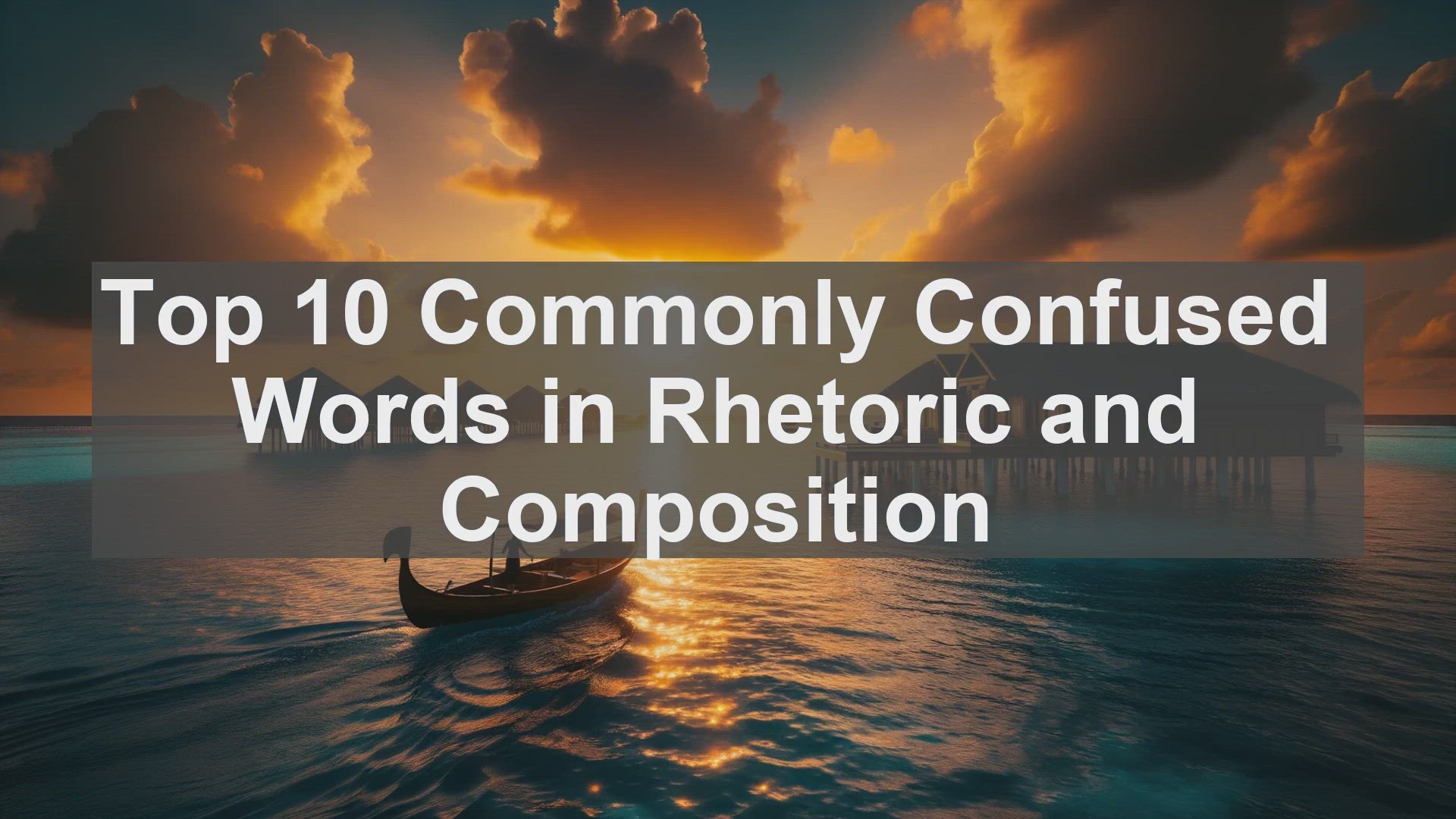 'Video thumbnail for Top 10 Commonly Confused Words in Rhetoric and Composition'