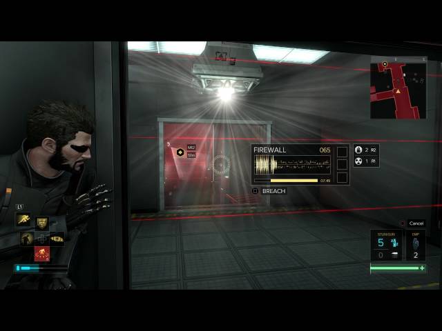 Video thumbnail for Deus Ex: Mankind Divided - The Heist: Use Corporate Elevator: Remote Hack Lazers (Versalife Vault)
