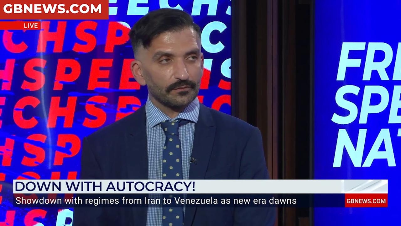 Video thumbnail for WATCH: FURIOUS Iran protesters TEAR Islamic Republic flag down as violent clashes spread