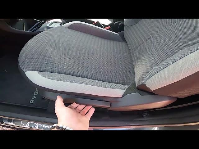 Video thumbnail for How to Change Seat Position in Toyota Aygo II ( 2014 – 2021 ) - Adjust Seat Position