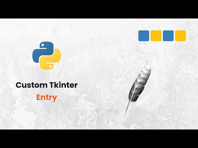 Video thumbnail for How to Use Entry Widgets in CustomTkinter | Python GUI Tutorial for Beginners