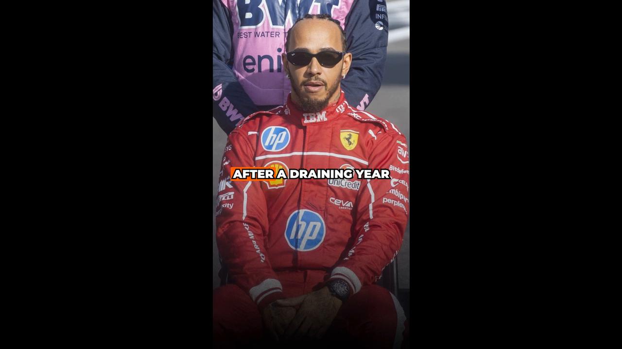 Video thumbnail for Lewis Hamilton shares inspiring message after 'draining' year with Ferrari ❤️