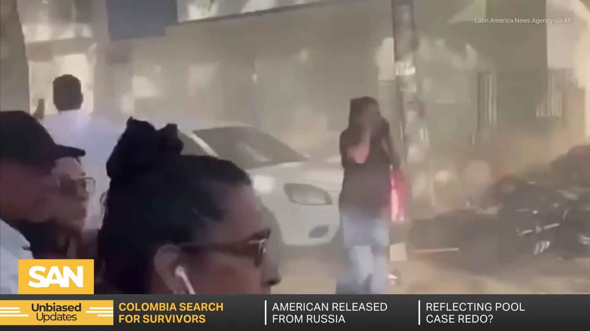 Video thumbnail for Colombia rescuers race critical window after 7.4 magnitude earthquake