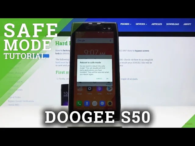 Video thumbnail for How to Enter Safe Mode in DOOGEE S50 – Inactivate Third-party Apps