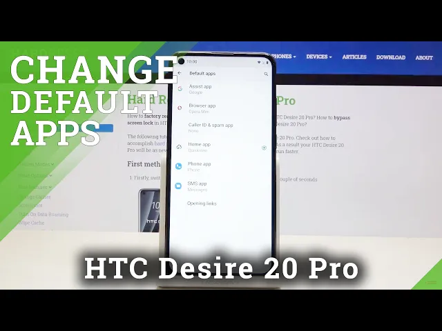 Video thumbnail for How to Manage Browser Settings in HTC Desire 20 Pro - Set Up Default Browser