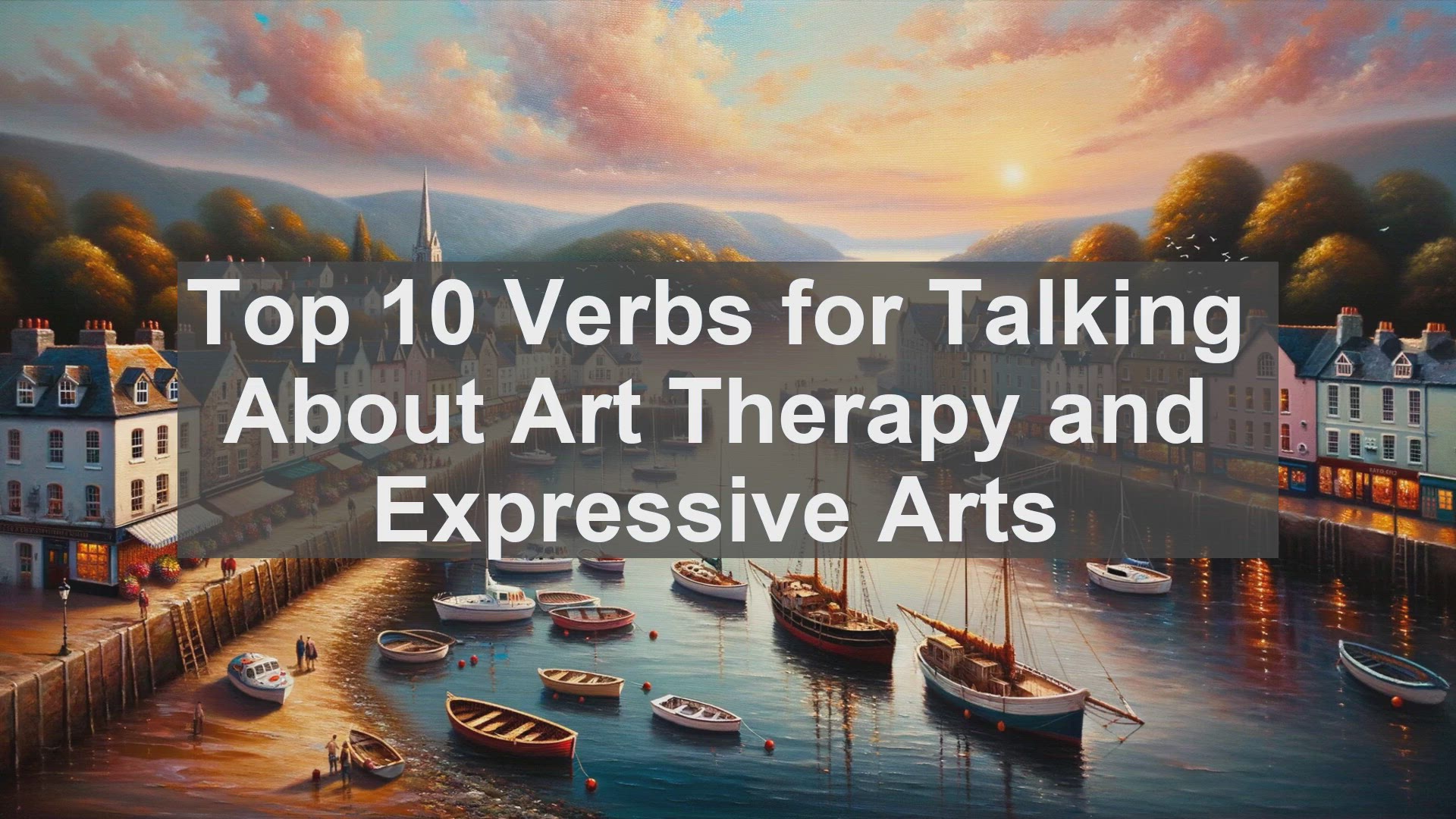 'Video thumbnail for Top 10 Verbs for Talking About Art Therapy and Expressive Arts'