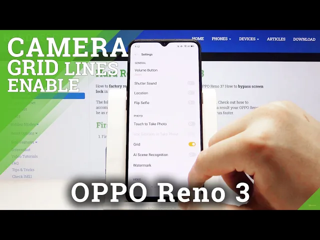 Video thumbnail for How to Turn On Camera Grid Lines in OPPO Reno 3 – Camera Helper Lines