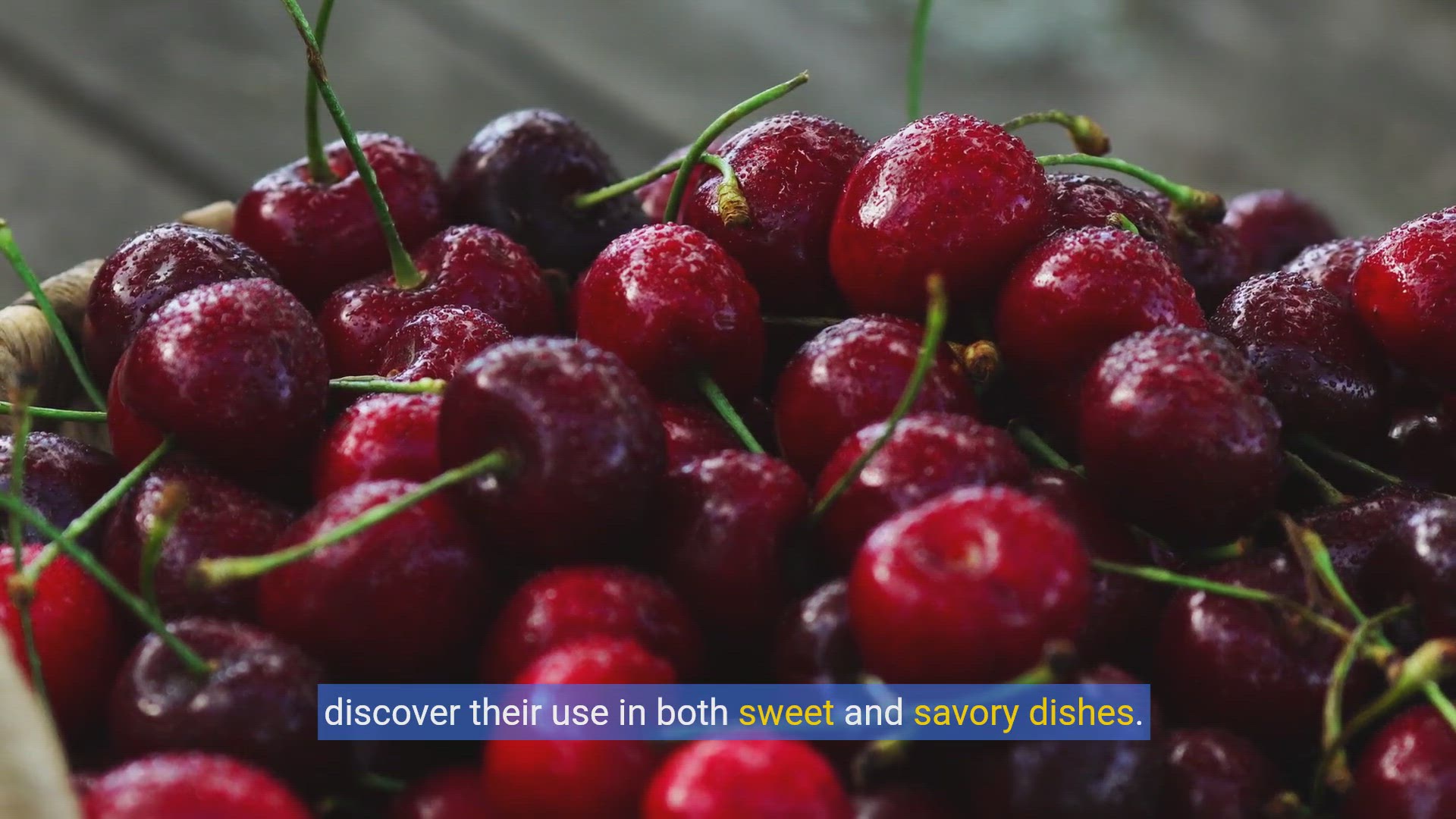 'Video thumbnail for Delicious Cherry Recipes: Sweet and Savory Delights'