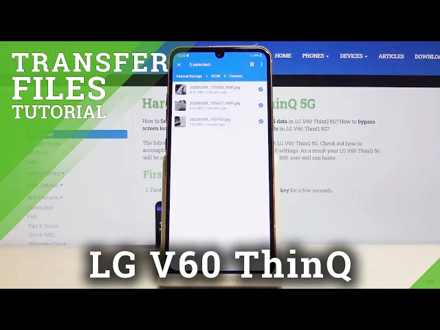 Video thumbnail for How to Transfer Files in LG V60 ThinQ 5G – Copy Data