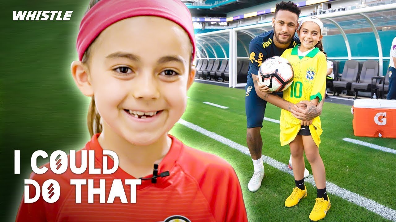 Video thumbnail for 12-Year-Old Soccer Star vs. WORLD CUP Skills Challenge!