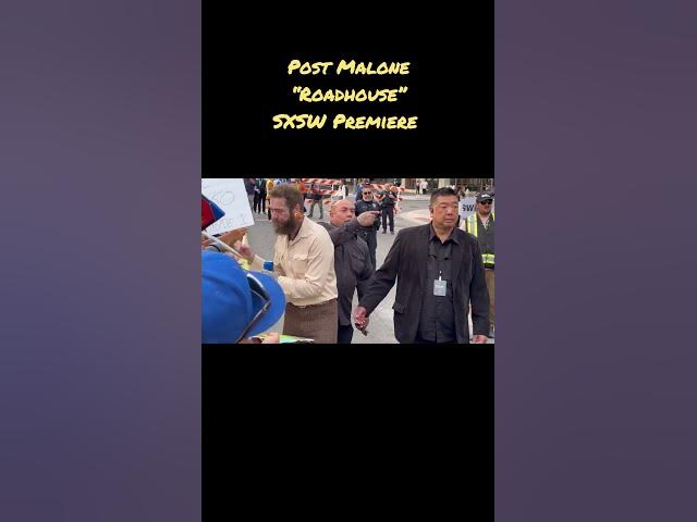 Video thumbnail for Post Malone Signs Autographs, Greet Fans [2024 “Roadhouse” SXSW Premiere] #PostMalone #Roadhouse