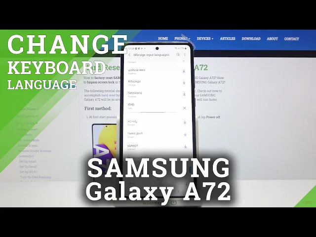 Video thumbnail for How to Change Keyboard Language in SAMSUNG Galaxy A72 – Add Keyboard Language Layout