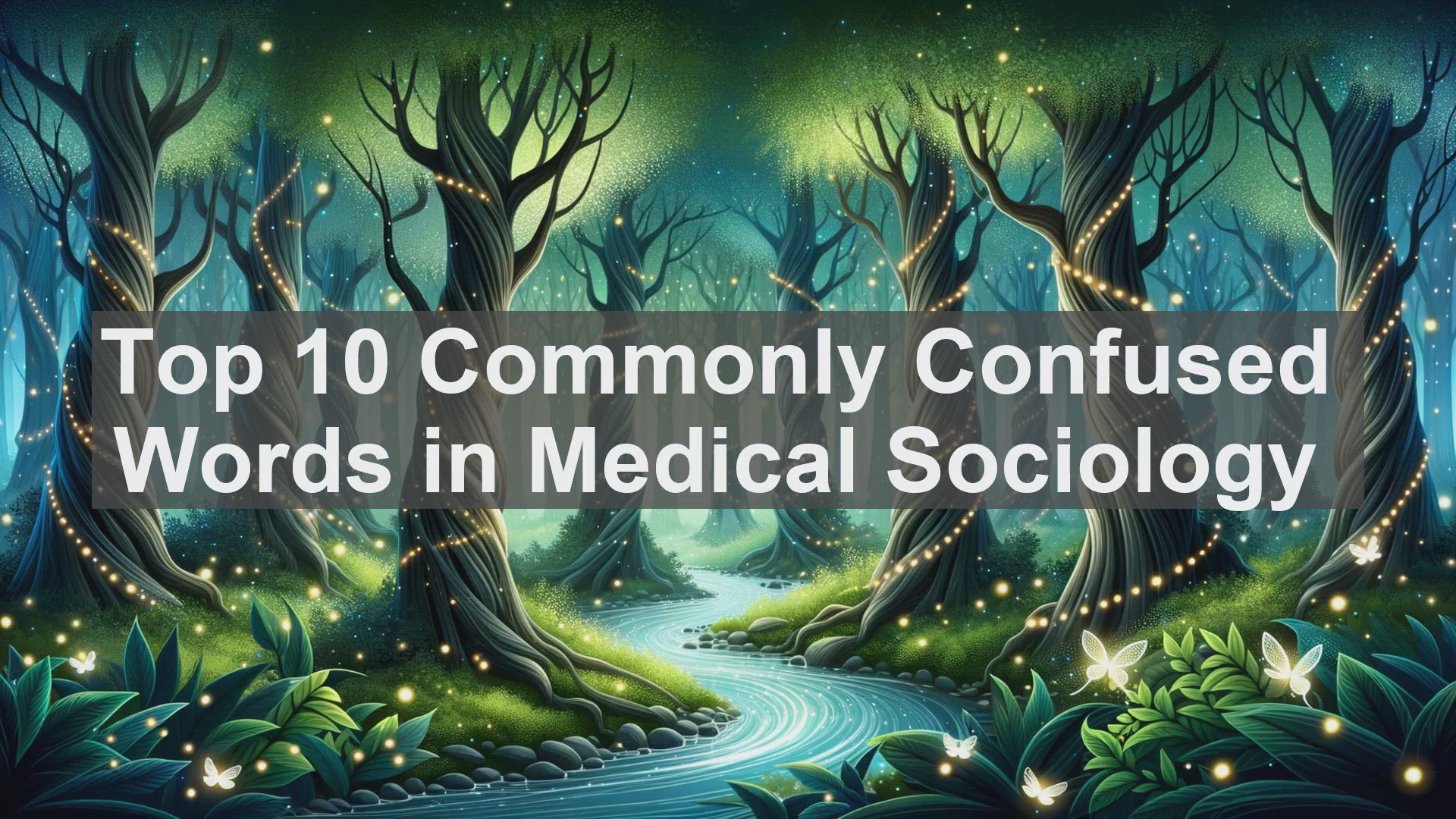 'Video thumbnail for Top 10 Commonly Confused Words in Medical Sociology'