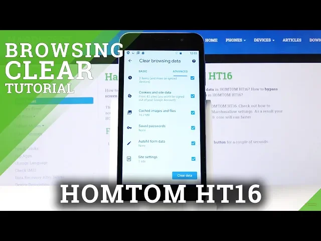 Video thumbnail for How to Clear Browsing Data HOMTOM HT16 – Wipe Browser Data