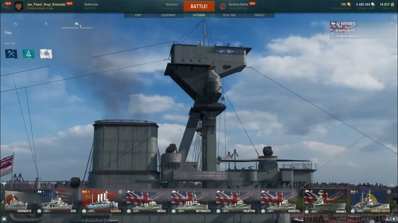 video of: How To Change Flag In World Of Warships