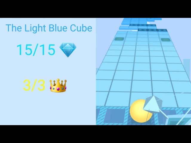 Video thumbnail for Rolling Sky Remake 1.3.0r The Light Blue Cube 15/15 💎 3/3 👑