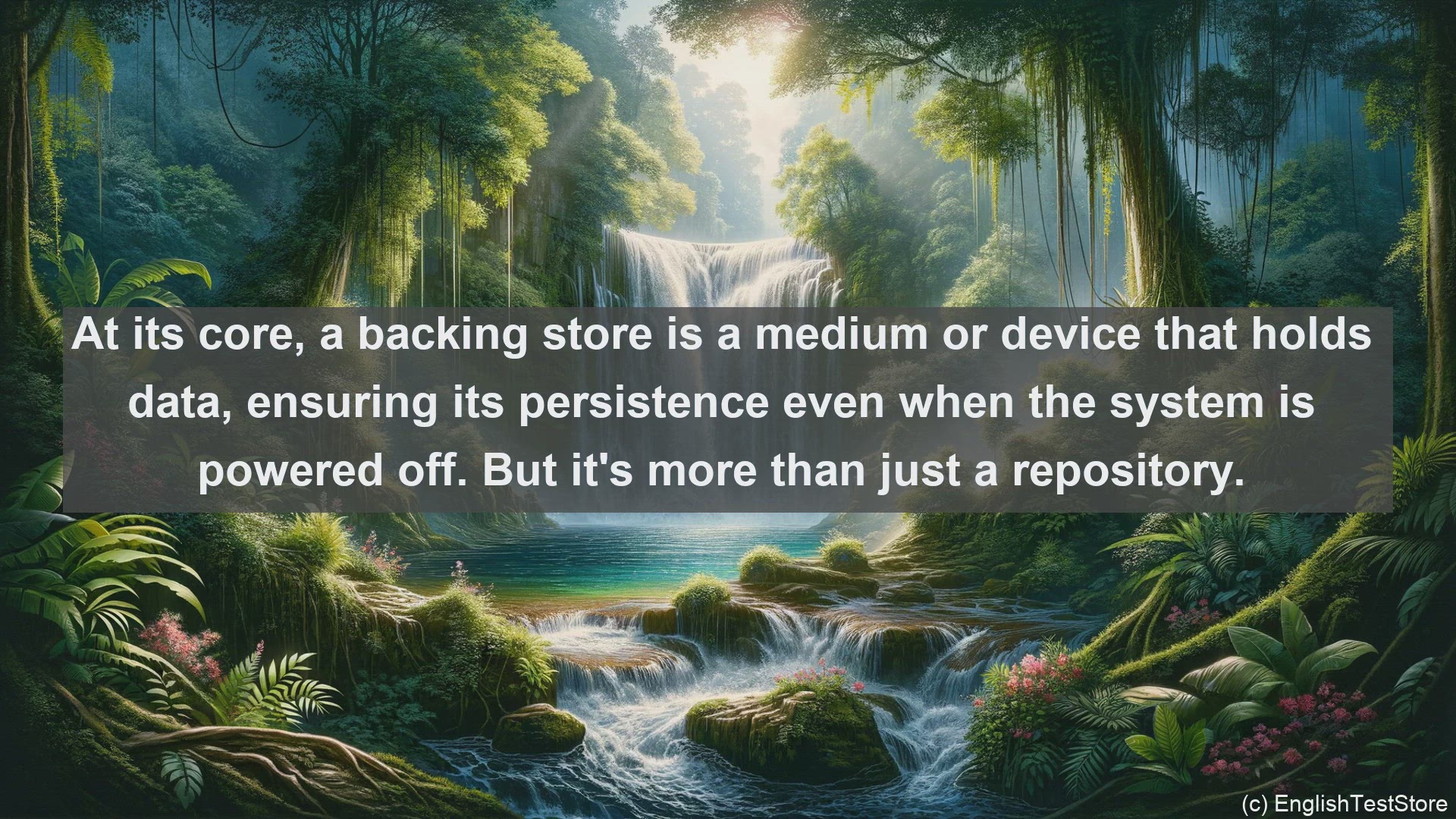 'Video thumbnail for Backing store in science  definition and examples'