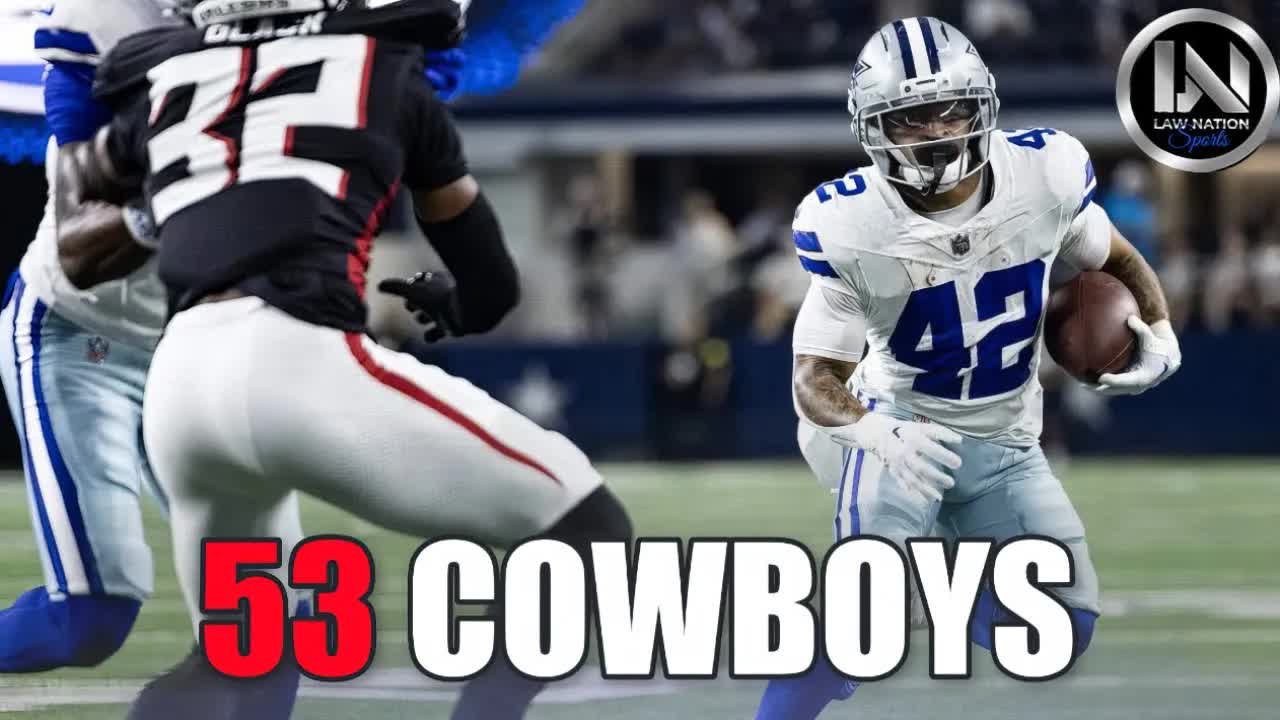 Video thumbnail for law nation sports: cowboys 53-man roster prediction & preseason recap with live q&a!