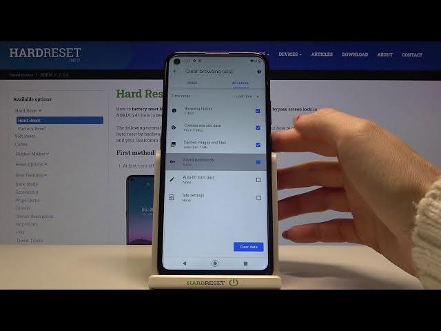 Video thumbnail for How to Delete Browsing Data on NOKIA 5.4 - Clear Browser