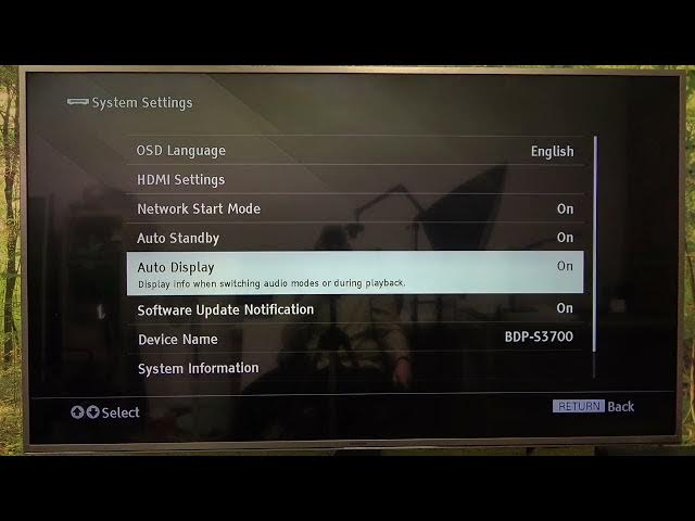 Video thumbnail for How To Enable & Disable Auto Standby on SONY Blu-ray