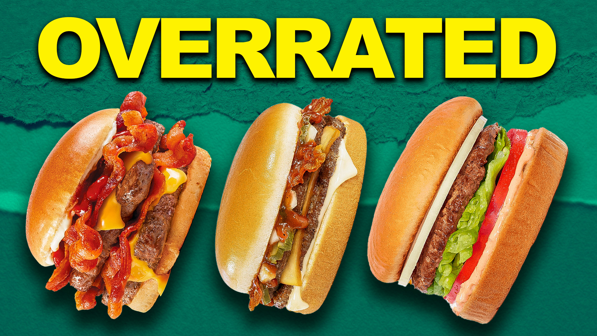 Video thumbnail for The Most Overrated Fast Food Burgers