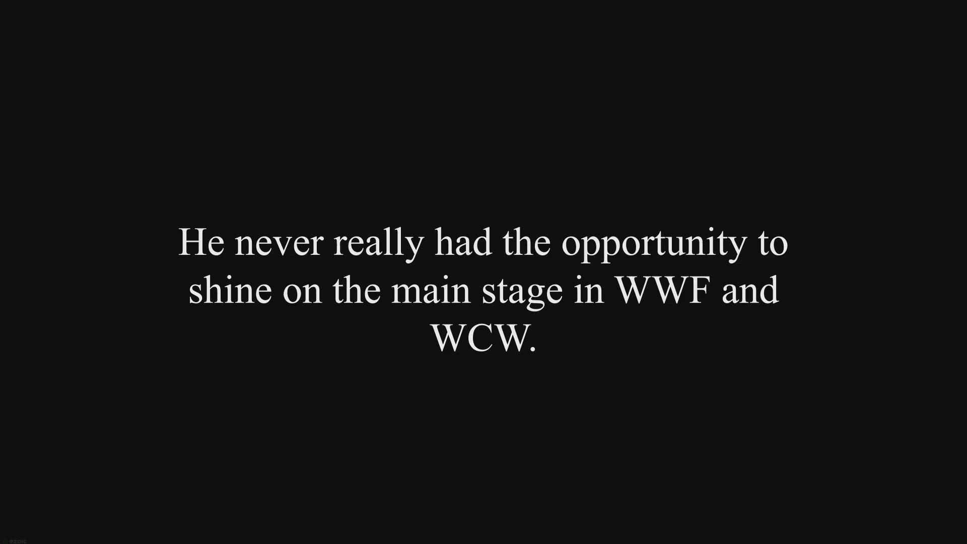 Video thumbnail for Chris Candido: No Gimmicks Needed No Fans Disappointed