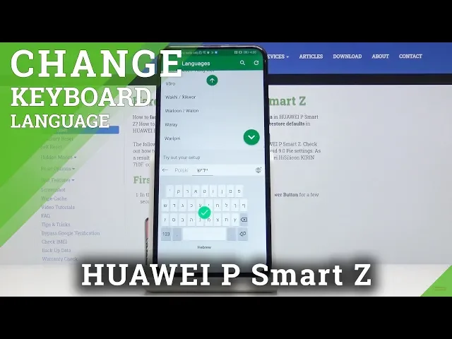 Video thumbnail for How to Change Keyboard Language in HUAWEI P Smart Z – Switch Language