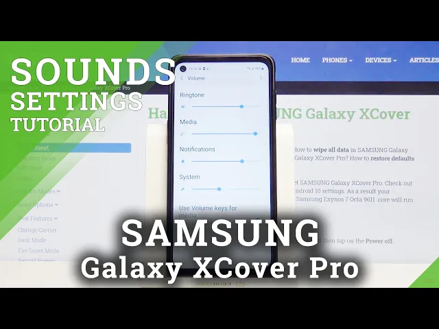 Video thumbnail for SAMSUNG Galaxy XCover Pro – Find & Adjust Sound Settings